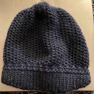 Dark blue Aqua Knit hat